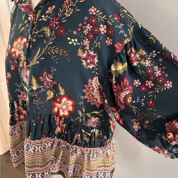 Casting Made in France Boho Floral Button-Up Blouse - Picture 7 of 8